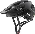 Uvex Unisex React MIPS Fahrradhelm, Black matt, 52-56cm