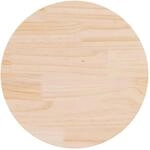 vidaXL Tischplatte &Oslash;60x2,5 cm Massivholz Kiefer