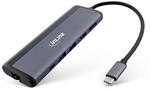 InLine 8-in-1 USB-C Multihub, Docking Station, 8K HDMI & DisplayPort, 1x USB-C PD 3.0