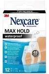 Nexcare Max Hold Wasserfeste Pflaster, Verschiedene Gr&ouml;&szlig;en, 12 St&uuml;ck,