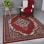 VIMODA Teppich Orientalisch Muster kurzflor Klassisch Wohnzimmer, Esszimer, Flur-