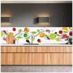 Dimex K&uuml;chenr&uuml;ckwand Folie selbstklebend Obst | Klebefolie - Dekofolie -