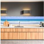 Dimex K&uuml;chenr&uuml;ckwand Folie selbstklebend LEERER Strand | Klebefolie - Dekofolie -