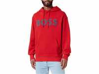 BOSS Men's WebasicHood Sweatshirt, Bright Red624, S