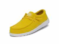 Hey Dude Herren Wally Slub Canvas Moc Toe Shoes, Empire Yellow, 44 EU