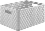 Rotho Country Aufbewahrungskiste 18l in Rattan-Optik, Kunststoff (PP) BPA-frei,