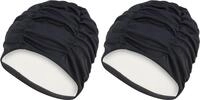Fashy Badehaube aus Polyester, Turban schwarz Schwarz