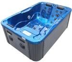 Outdoor Whirlpool Modena Blau - Mit Abdeckung - Ma&szlig;e 205 x 130 x 70 cm, 35
