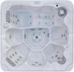 SANOTECHNIK Outdoorpool Oasis Maxi White &ndash; Whirlpool f&uuml;r bis zu 6 Personen