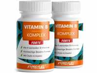 Vitamin B Komplex hochdosiert - 2x180 Tabletten - alle 8 B-Vitamine (B1, B2,...