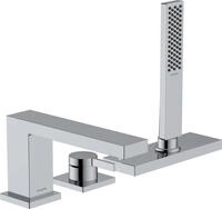 hansgrohe Tecturis E - 3-Loch Badewannenarmtur Wannenrand f&uuml;r 2 Verbraucher mit