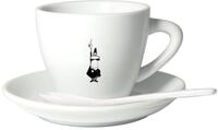 Bialetti Y0TZ099 Tazzina Cappuccino Istituzionale (con Piattino),Porcellana, 1 St&uuml;ck