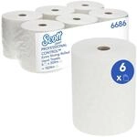 Scott Extra Strong Papierhandt&uuml;cher 6686, 1-lagiges Handtuchpapier, wei&szlig;es Tuch