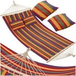 tectake&reg; Doppel H&auml;ngematte Outdoor, XXL Stoff Schaukeltuch, Sonnenliege 2 Personen