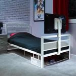 X-Rocker Basecamp TV Gaming Bett mit TV Halterung, Stauraum und Kabelmanagement, 91cm
