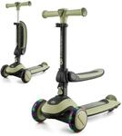 Kinderkraft Halley Scooter 2 in 1, Kinderroller ab 1 Jahr bis zu 50 kg, Tretroller,