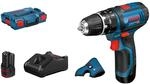 Bosch Professional 12V System Akku Schlagbohrschrauber GSB 12V-15 (inkl. 2x GBA 12V