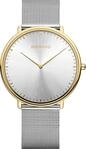Bering Unisex Quarz Uhr | Armbanduhr 39 mm Edelstahlgeh&auml;use und Sunray Zifferblatt 