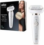 Braun Silk-&eacute;pil 9 Flex, Epilierer Damen / Haarentferner mit flexiblem Kopf,