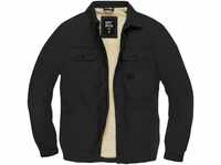 Vintage Industries Dean Sherpa Männer Übergangsjacke schwarz XL 100% Baumwolle