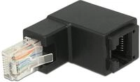 Delock 86424 - Netzwerk Adapter RJ45 Stecker/Buchse Oben gewinkelt Cat.6 UTP,...