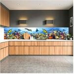 Dimex K&uuml;chenr&uuml;ckwand Folie selbstklebend Fische IM Ozean | Klebefolie - Dekofolie -
