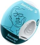 Satisfyer Masturbator Egg, Struktur Riffle, hydro-aktives TPE, kein Gleitgel n&ouml;tig,