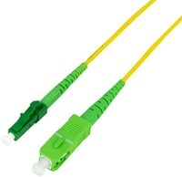 LogiLink FPSLS10 Glasfaser LWL Anschlusskabel [1x SC APC-Stecker - 1x LC APC-Stecker]