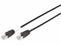 DIGITUS LAN Kabel Cat 6 - 3m - Outdoor Netzwerkkabel - S/FTP Geschirmt - PoE+ & RJ45