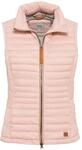 camel active Damen kurze leichte Steppweste mit elastischen B&uuml;ndchen Rose,