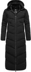 Ragwear Damen Wintermantel Warmer wasserdichter Steppmantel lang mit Abnehmbarer