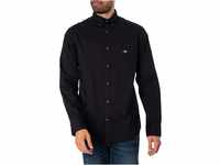 GANT Herren REG POPLIN Shirt Klassisches Hemd, Black, S