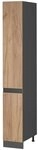 Vicco Apothekerschrank R-Line, Goldkraft Eiche/Anthrazit, 30 cm J-Shape