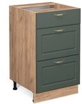 Vicco K&uuml;chenunterschrank Fame-Line, Gr&uuml;n-Gold Landhaus, 50 cm | MDF-Front &middot;...