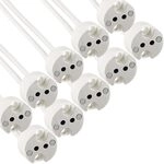 NCC-Licht 10 x GU5,3/G4/G6,35 Fassung Keramik LED Halogen mit Kabel