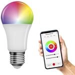 EMOS GoSmart - Smart Home RGB LED-Lampe A60 mit App - E27 - dimmbar, mehrfarbig &