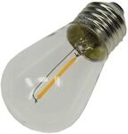 ChiliTec LED E27 Ersatz Leuchtmittel 12V 0,8Watt f&uuml;r Biergarten Lichterkette,1