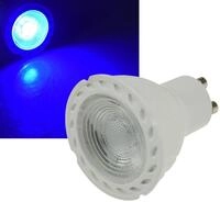 ChiliTec LED Strahler BLAU f&uuml;r Deko Leuchten Lampe GU10 Sockel 5Watt I 38&deg;