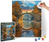Schipper 609130898 Malen nach Zahlen &ndash; Teufelsbr&uuml;cke am Rakotzsee - Bilder malen