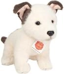Teddy Hermann 91986 Hundewelpe Russell 25 cm, Kuscheltier mit idealem Recyclinganteil