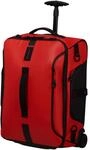 Samsonite Paradiver Light - Reisetasche/Rucksack S mit 2 Rollen, 55 cm, 51 L, Rot