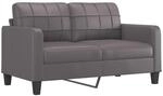 vidaXL Sofa 2 Sitzer, Couch f&uuml;r Wohnzimmer, Polstersofa mit Metallgestell,