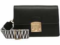 L.CREDI Damen-Flap-Bag Kiara Tornistertasche Handtasche mit Zierschloss 22x8x15
