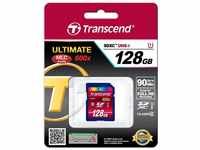 Transcend TS128GSDXC10U1 Class 10 Ultimate-Speed SDXC 128GB Speicherkarte (UHS-1