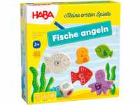 Haba 4983 - Meine ersten Spiele Fische angeln, spannendes Angelspiel mit bunten