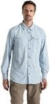 Craghoppers NosiLife Adventure III Long Sleeved Shirt, S, Niagara Blue