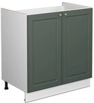Vicco Sp&uuml;lenunterschrank Fame-Line, Gr&uuml;n-Gold Landhaus, 80 cm ohne...