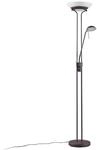 Lindby LED Stehlampe, Deckenfluter dimmbar verstellbarer Lesearm Standleuchte Metall