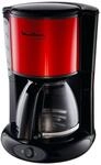 Moulinex FG360D Kaffeemaschine Subito, 10 bis 15 Tassen, 1.25 L, rot metallic
