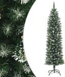 vidaXL K&uuml;nstlicher Weihnachtsbaum mit St&auml;nder Schlank 120 cm PVC
